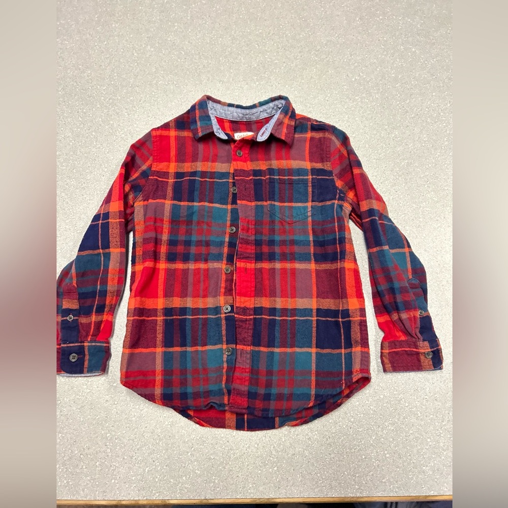Cat&jack boys size small flannel